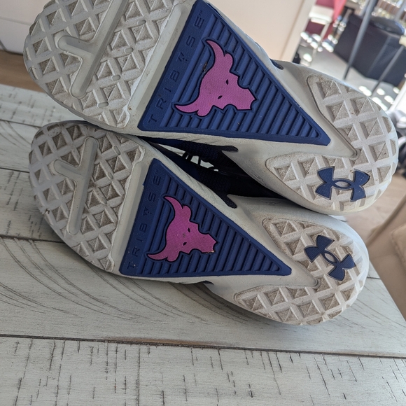 Under Armour Project Rock 5 Disrupt Purple Reign Men's Size 14 Rare - Picture 9 of 9